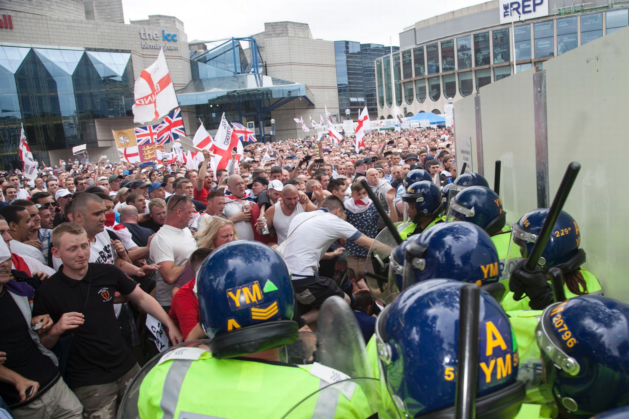 Image result for edl clash with police